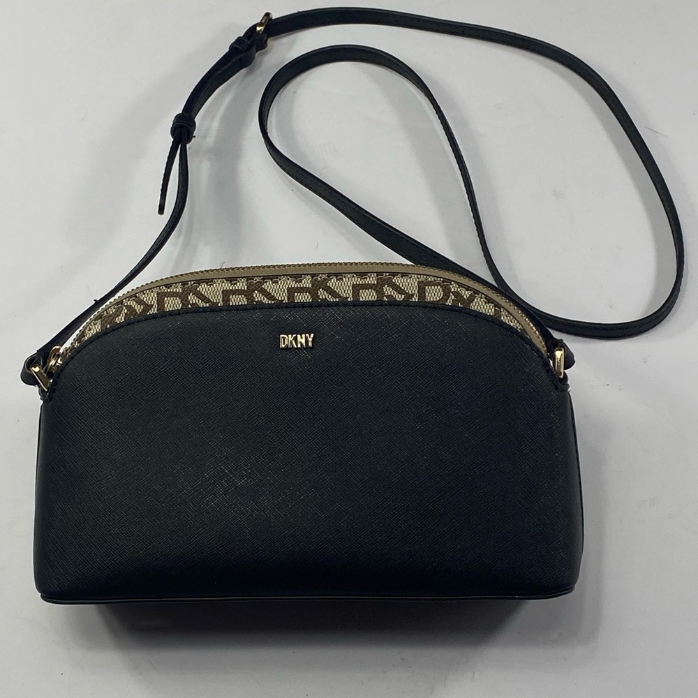 DKNY Bryant Park Signature Black Dome  Crossbody Bag Women’s Purse